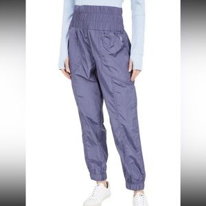 Free People Lavender Purple High-Waist Track Pants
